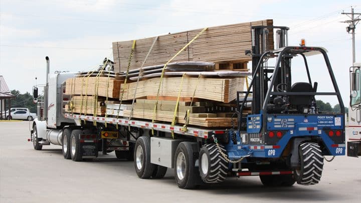 Scheduled construction site delivery